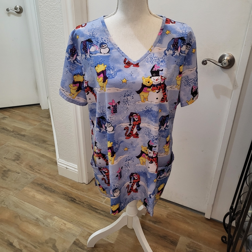 Disney Winnie The Pooh Scrub Top